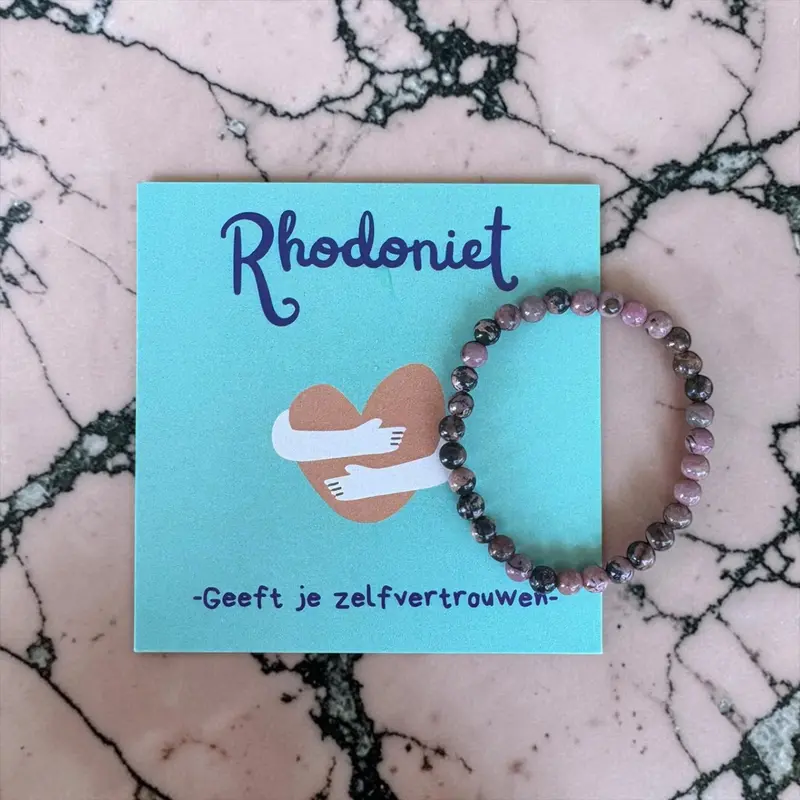 Kinderarmband Rhodoniet – Geeft Jou Zelfvertrouwen