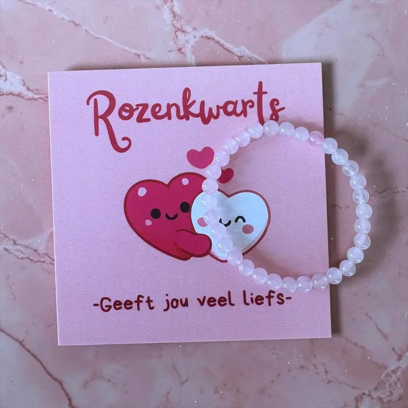 Kinderarmband Rozenkwarts – Geeft Jou Liefs