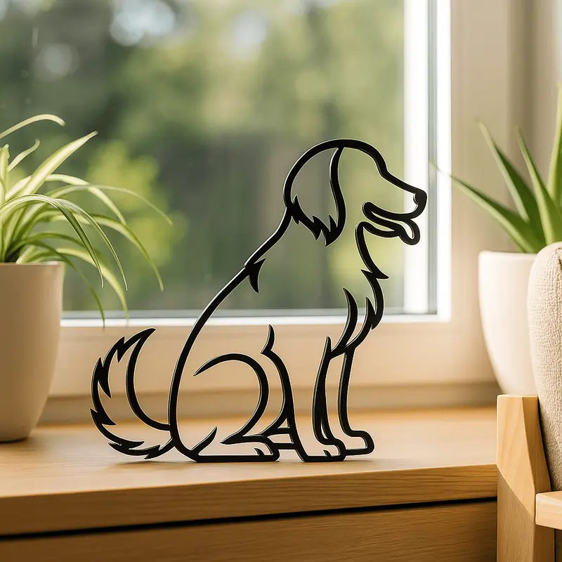 Kooikerhondje decoratie silhouette