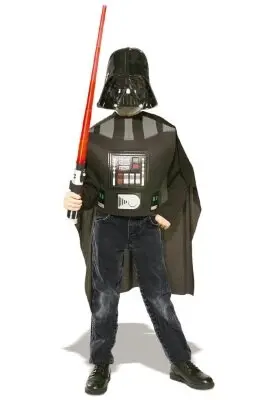 Kostuum Darth Vader groen kinderen one size