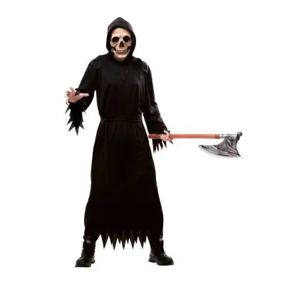 Kostuum Grim Reaper zwart heren one size