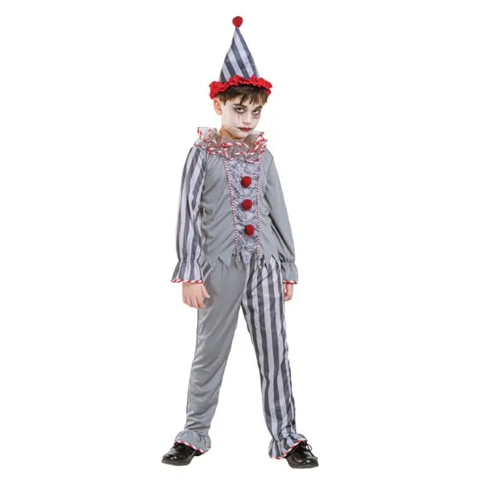 Kostuum Halloween creepy clown jongen 8-10 years