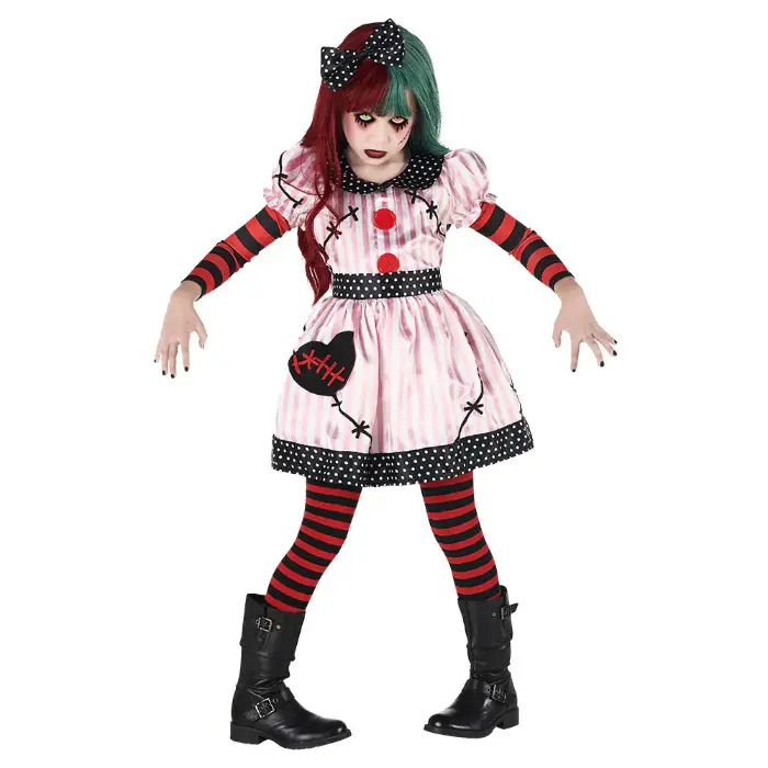 Kostuum possessed doll 10-12 jaar