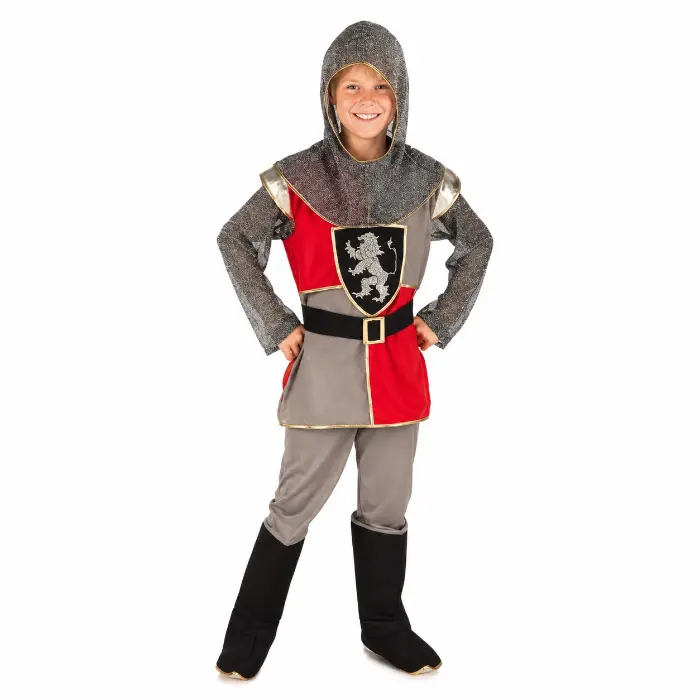 Kostuum Sir templeton grijs/rood jongen 4-6 jaar