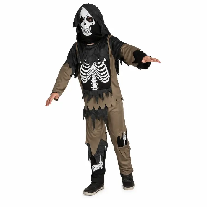 Kostuum skeletten zombie meerkleurig jongen 4-6 jaar