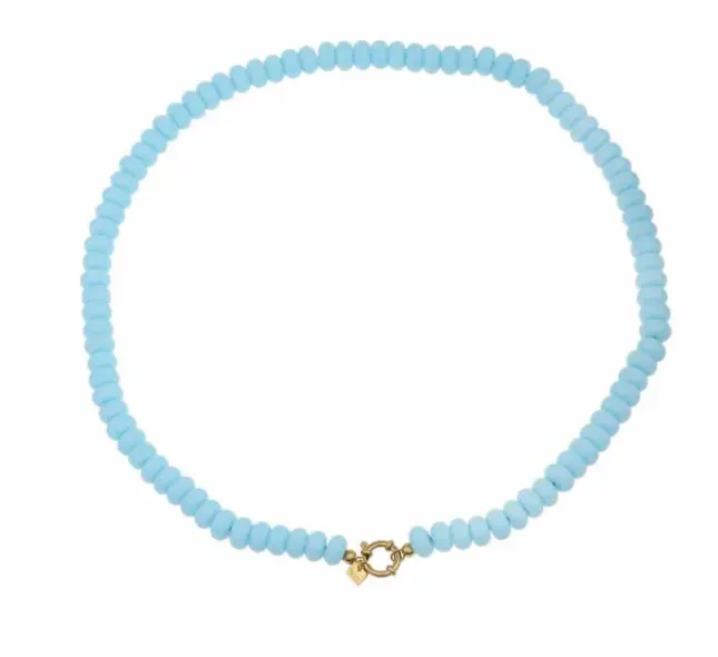 Kralenketting Amalfi - Lichtblauw