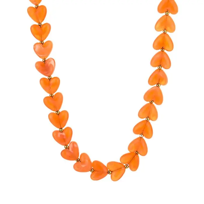 Kralenketting Amour M - Oranje