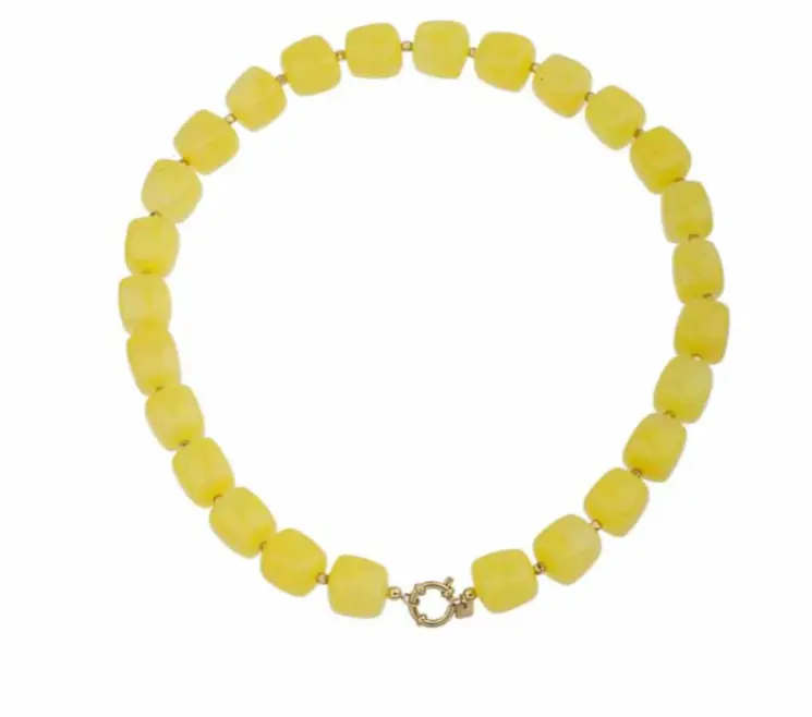 Kralenketting Glow - Fel Geel