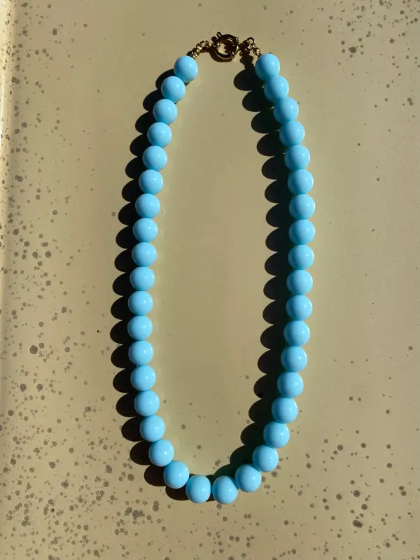 Kralenketting Ibiza S - Licht blauw