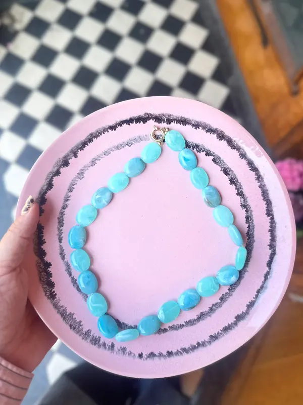 Kralenketting Valencia - Blauw