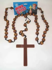 Kruis met kralen ketting