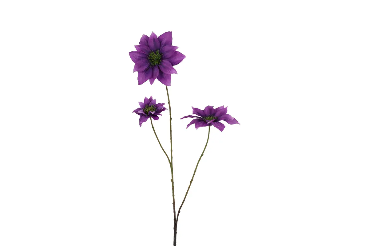 Kunst bloem Clematis S paars - L9B7H89CM