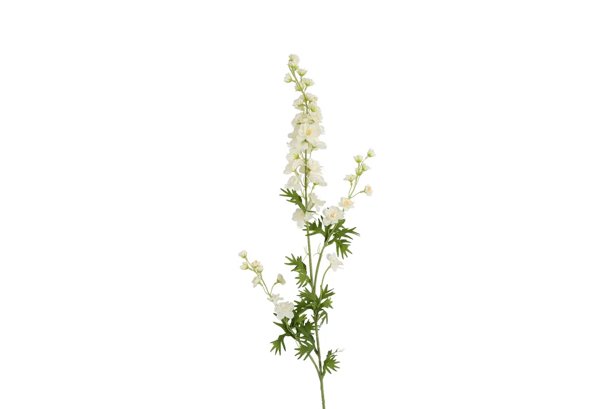 Kunst bloem Delphinium giant wit - L10B10H90CM