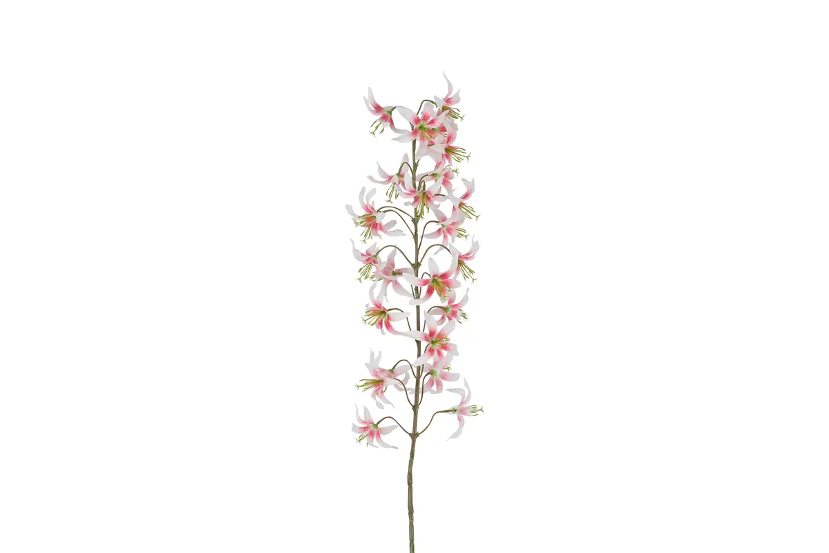 Kunst bloem Eremurus wit/roze - 11B14H105CM