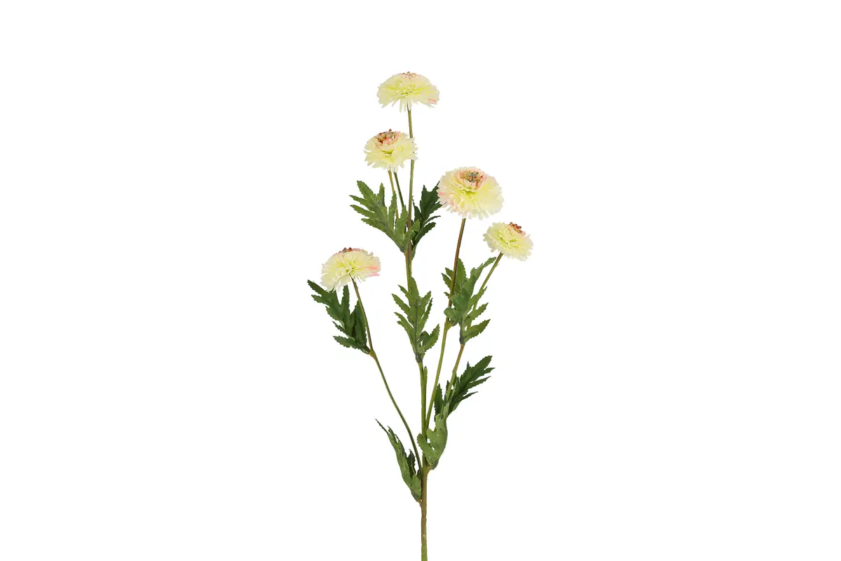 Kunst bloem Helichrysum wit - L15,24B15,24H68,58CM