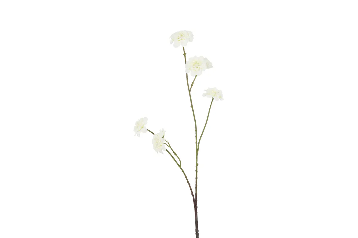 Kunst bloem Zinnia S wit - L10B6H88CM
