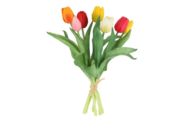Kunst boeket Tulp Tulipa x7 S veelkl-L20B20H28CM