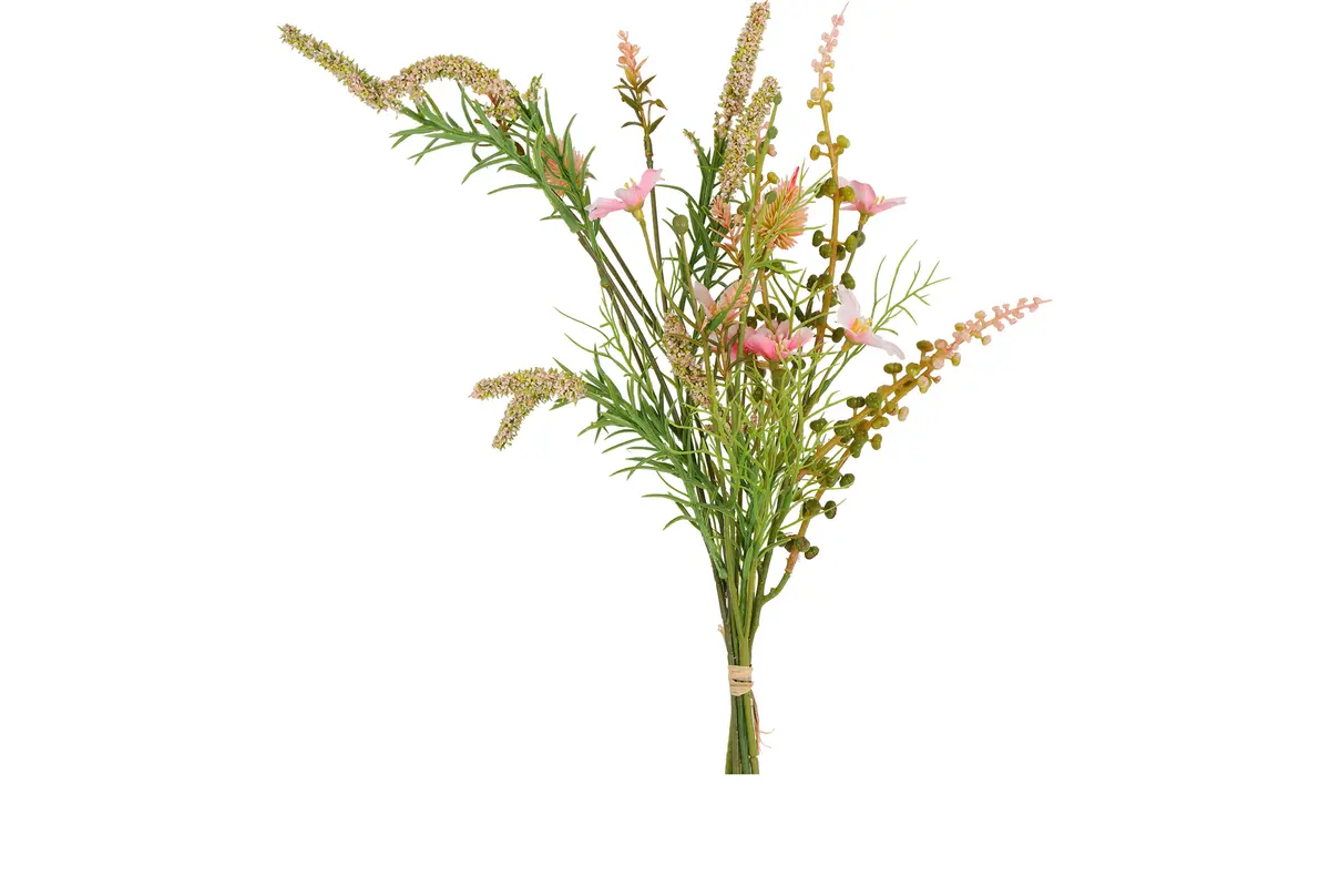 Kunst boeket Vallie roze - L8B20H60CM