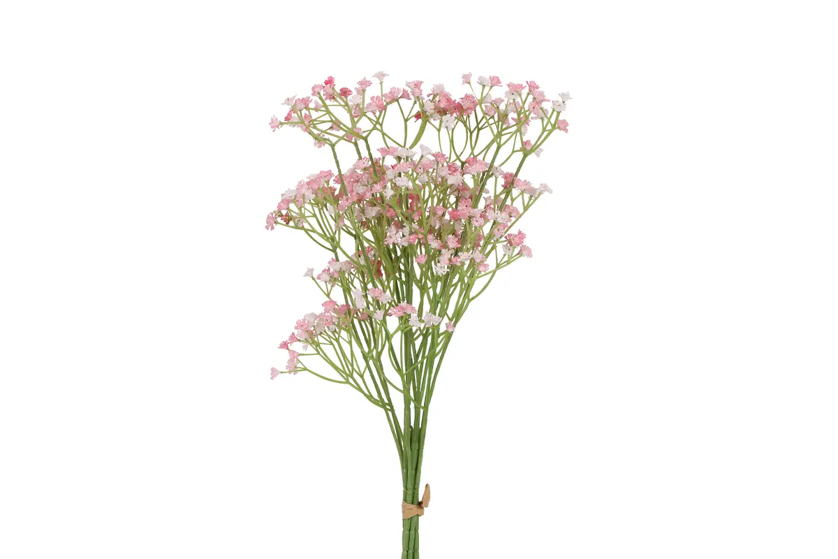 Kunst bundel Gypsophylla roze - L30B18H63CM