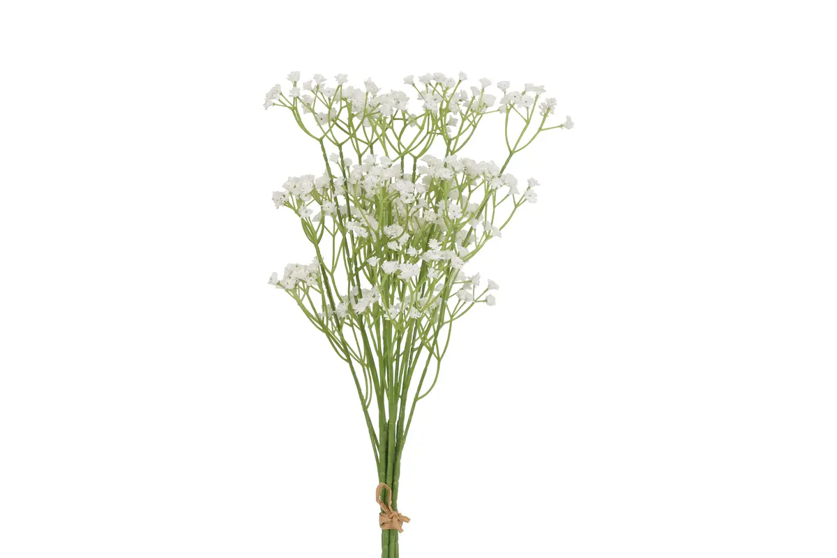 Kunst bundel Gypsophylla wit - L30B18H63CM