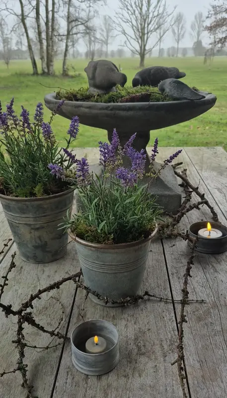 Kunst lavendel in binnenpot 32cm