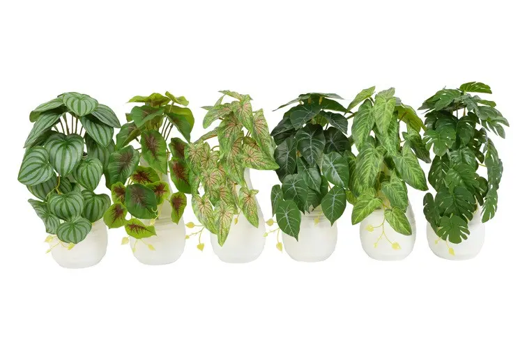 Kunst plant hang Mixed L (prijs per stuk) groen-L11B11H31CM