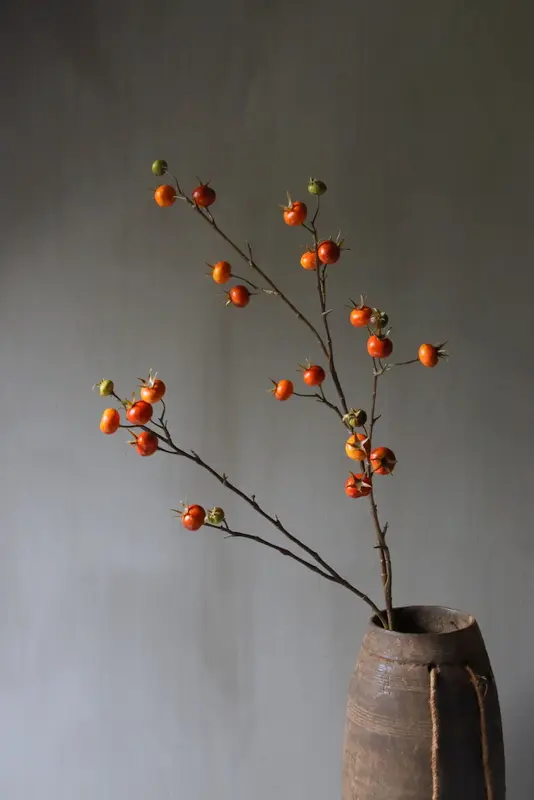 Kunst rozenbotteltak oranje - 110cm