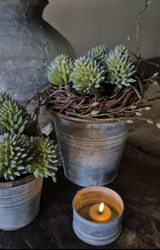 Kunst vetplant sedum groen UV