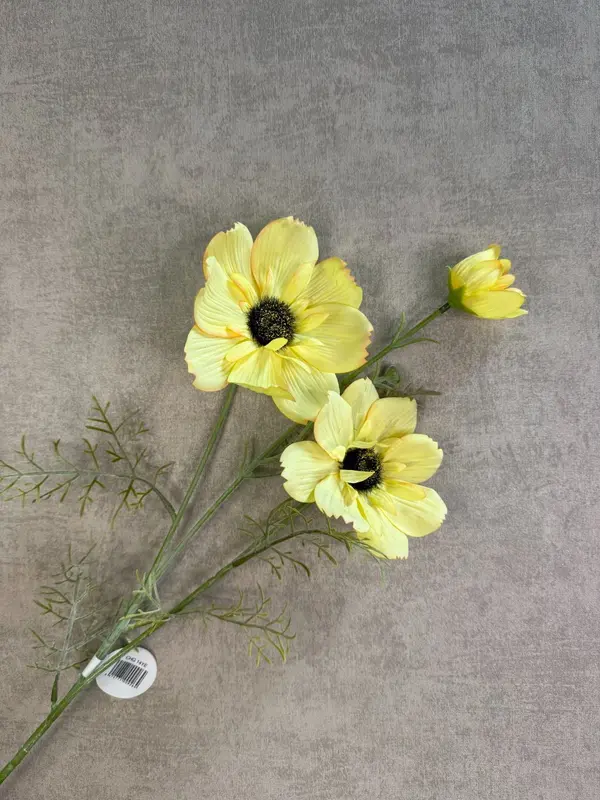 Kunstbloem anemoon | Geel