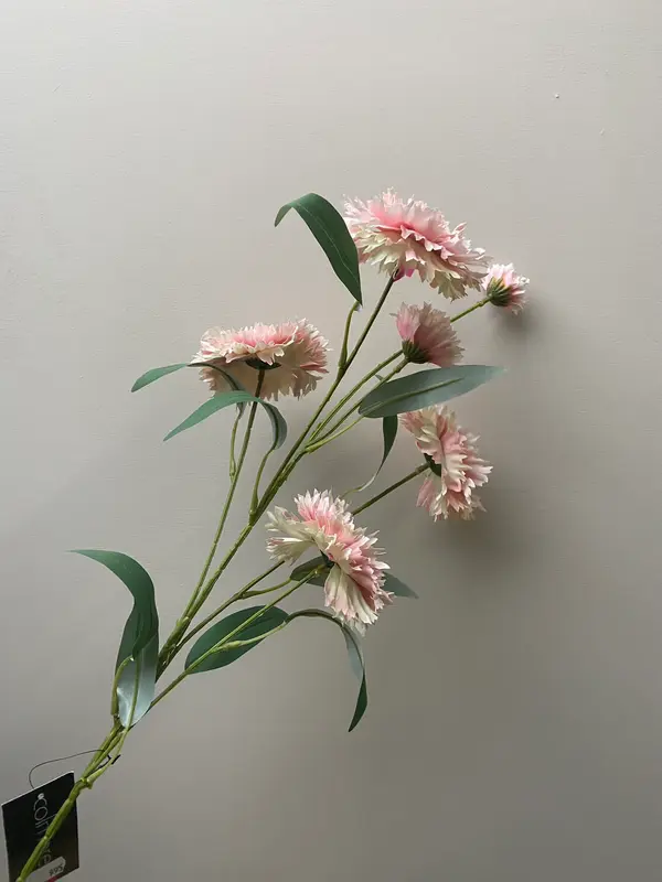 Kunstbloem anjer licht roze