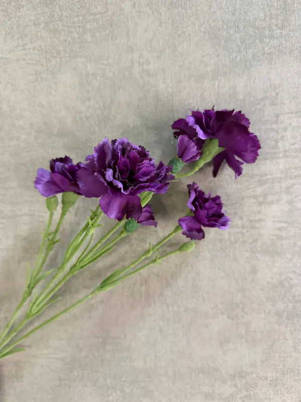Kunstbloem Anjer | Paars