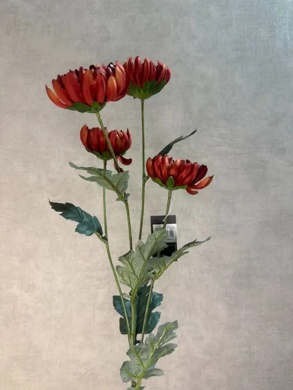 Kunstbloem Chrysant | Roest