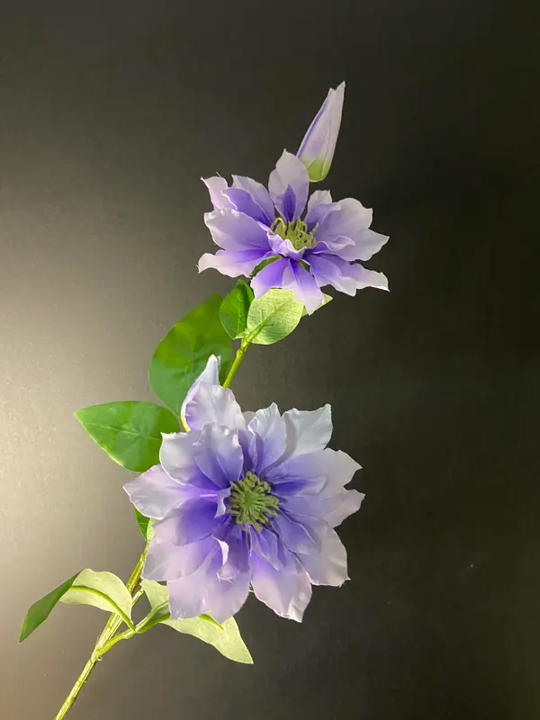 Kunstbloem Clematis Paars/Blauw