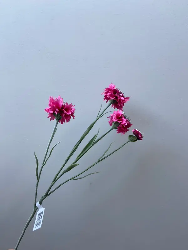 Kunstbloem cornflower roze