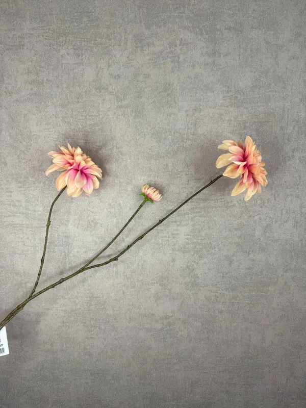Kunstbloem Dahlia | champagne/roze