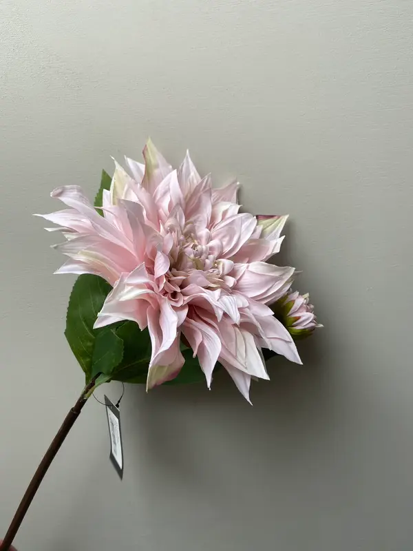 Kunstbloem Dahlia licht roze