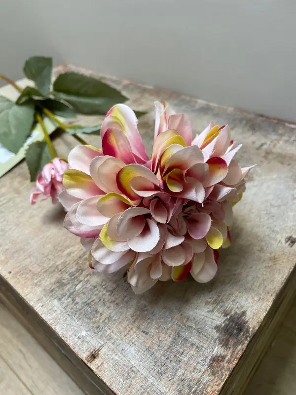 Kunstbloem Dahlia oud roze