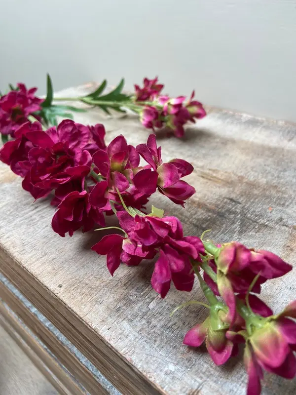 Kunstbloem Delphinium paars/roze