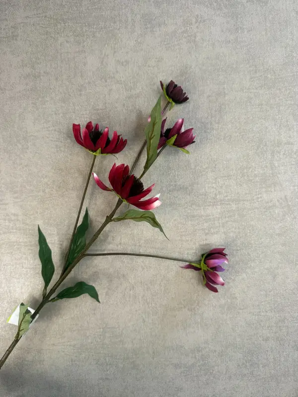 Kunstbloem Echinacea | Zonnehoed rood