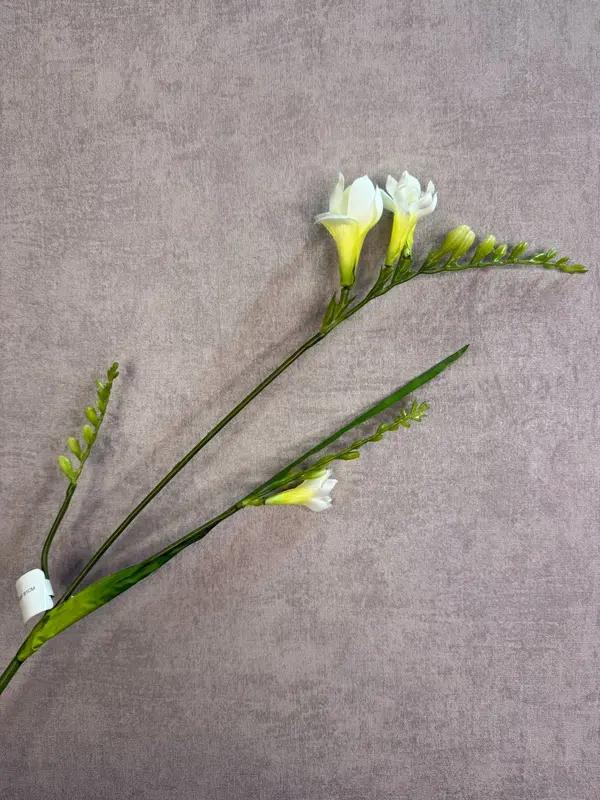 Kunstbloem Freesia | Wit