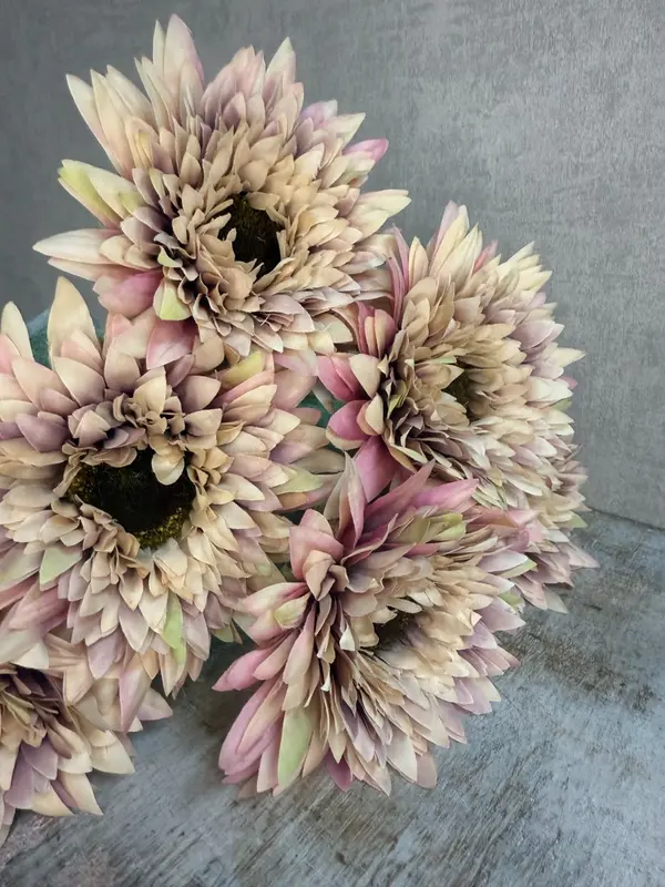 Kunstbloem Gerbera | Beige