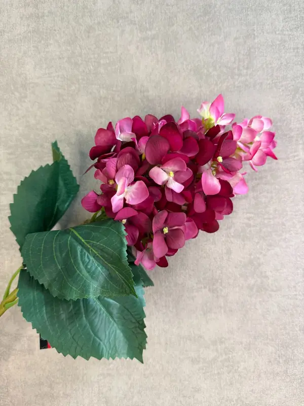 Kunstbloem Hortensia | Cherry red