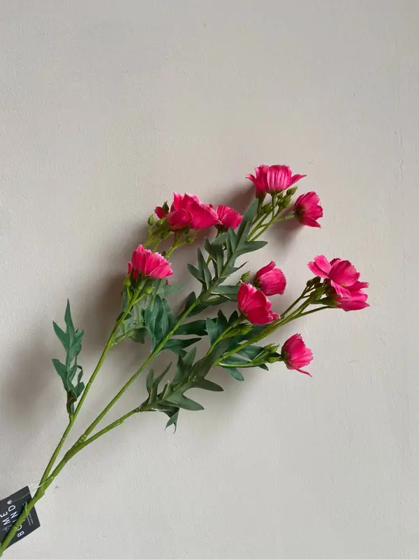Kunstbloem klaproos Fuchsia