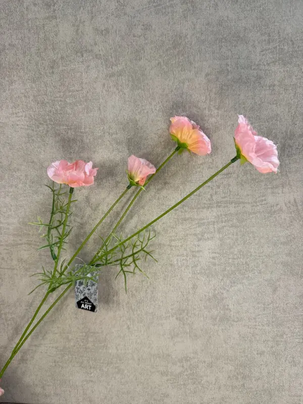 Kunstbloem klaproos mini | Roze