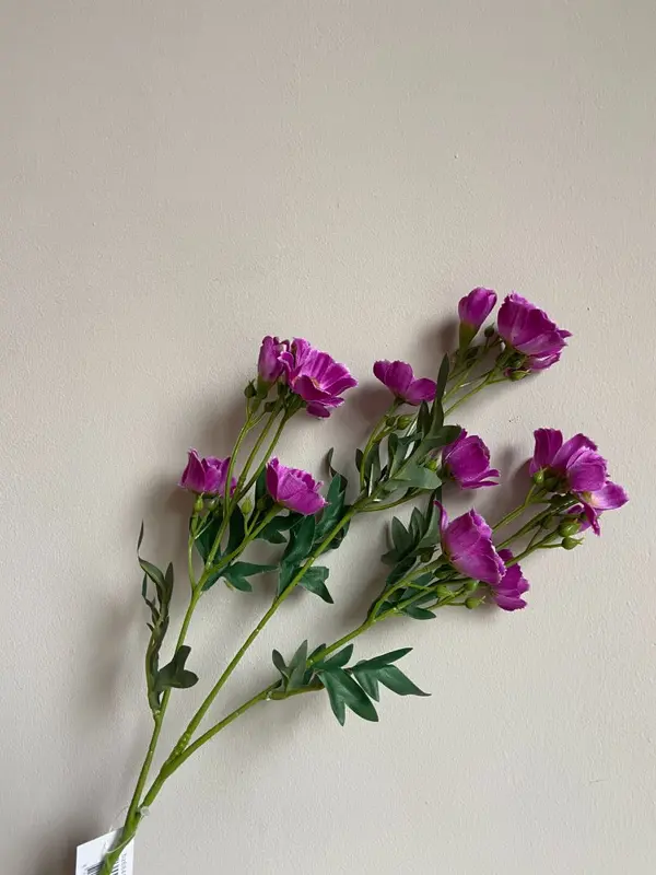 Kunstbloem klaproos paars | 65 cm