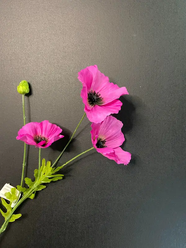 Kunstbloem Klaproos Paars/roze