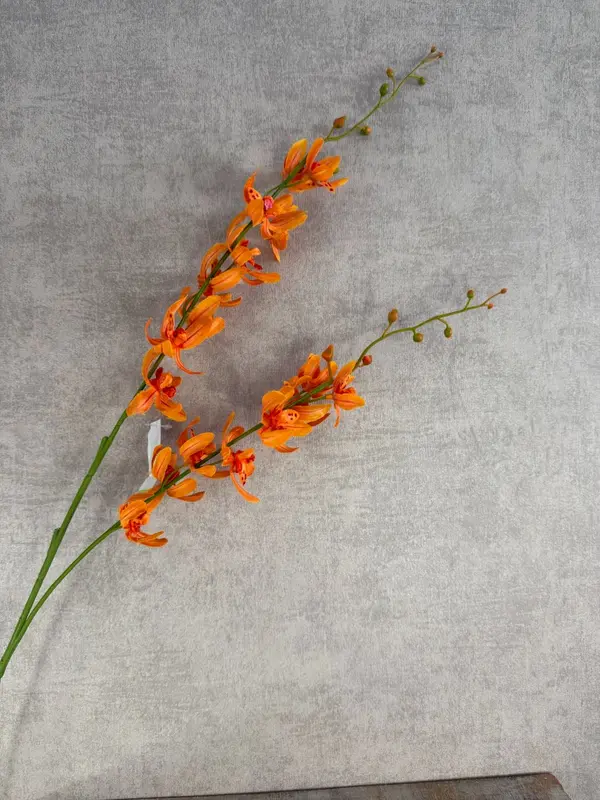Kunstbloem Orchidee | Oranje