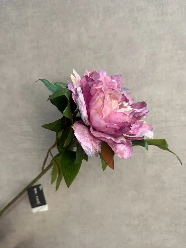Kunstbloem pioen | Paars melange