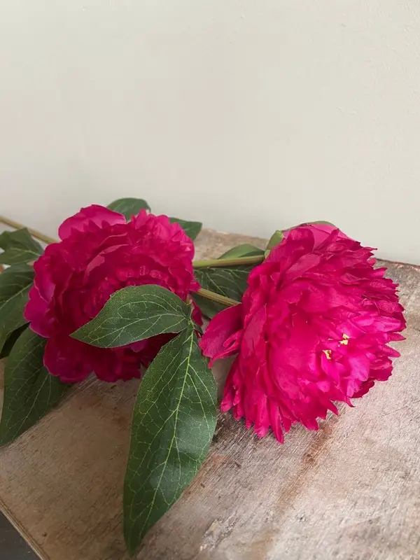 Kunstbloem Pioenroos fuchsia