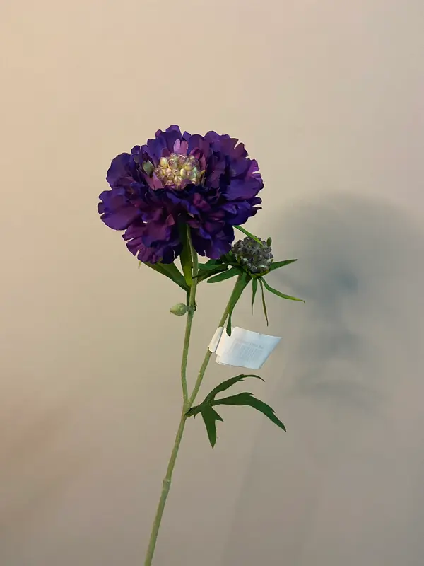 Kunstbloem Scabiosa purple